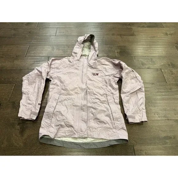 Mountain Hardware Youth Girls Conduit Silk Full Zip Hooded Raincaot Jacket M - Picture 2 of 10